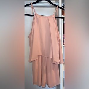 light pink romper - chiffon